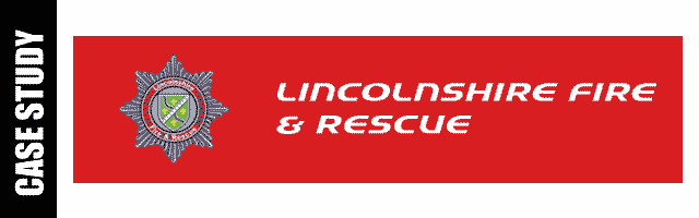 Caso specifico: Unità dei vigili del fuoco Lincolnshire Logo dell'unità dei vigili del fuoco Lincolnshire