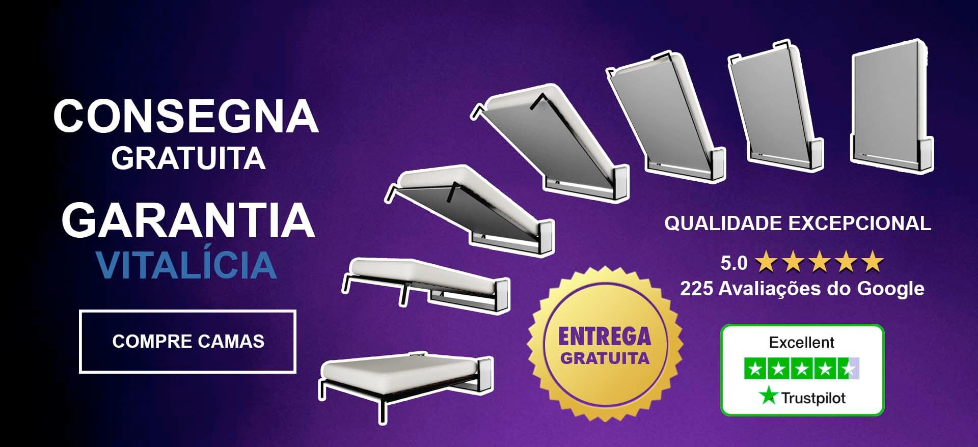 Wall Bed King: garantia vitalícia, entrega gratuita, ótimas críticas